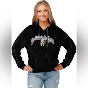 Golden Knights Black Velour Hoodie